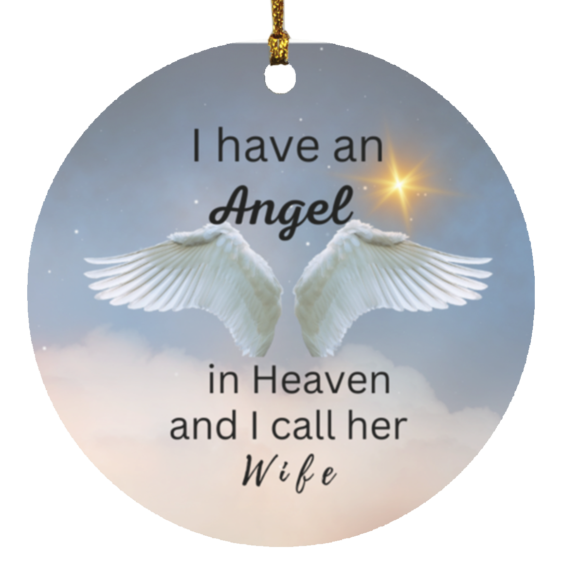 Memorial Christmas Circle Ornaments