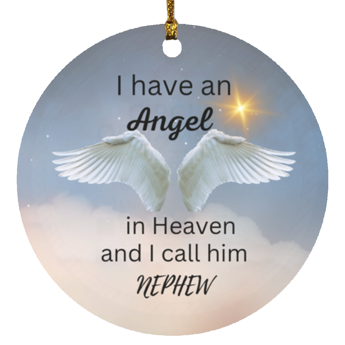 Memorial Christmas Circle Ornaments