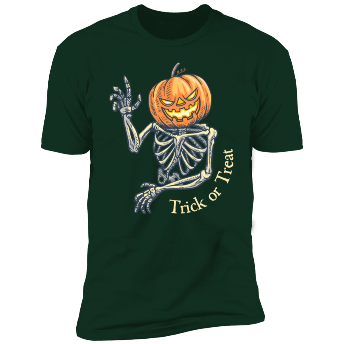 Unisex Pumpkin Head Premium Short Sleeve T-Shirt