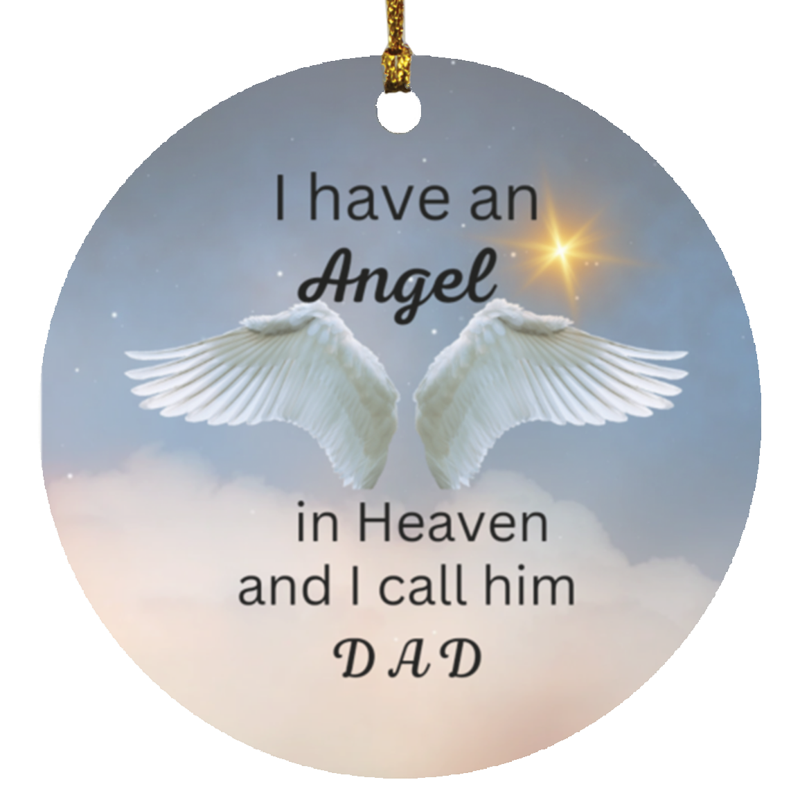 Memorial Christmas Circle Ornaments