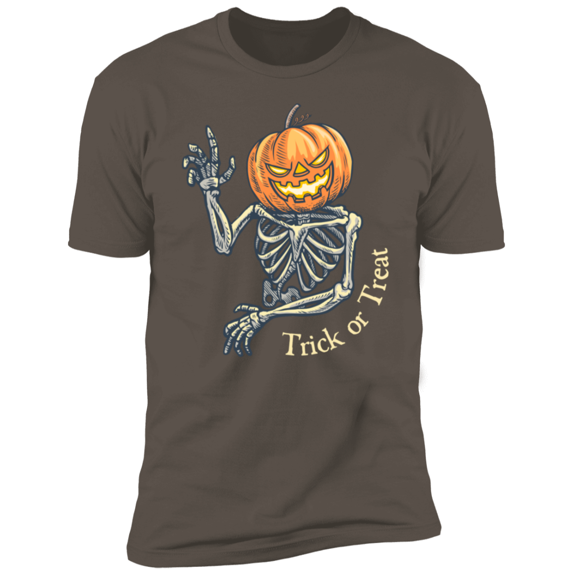 Unisex Pumpkin Head Premium Short Sleeve T-Shirt