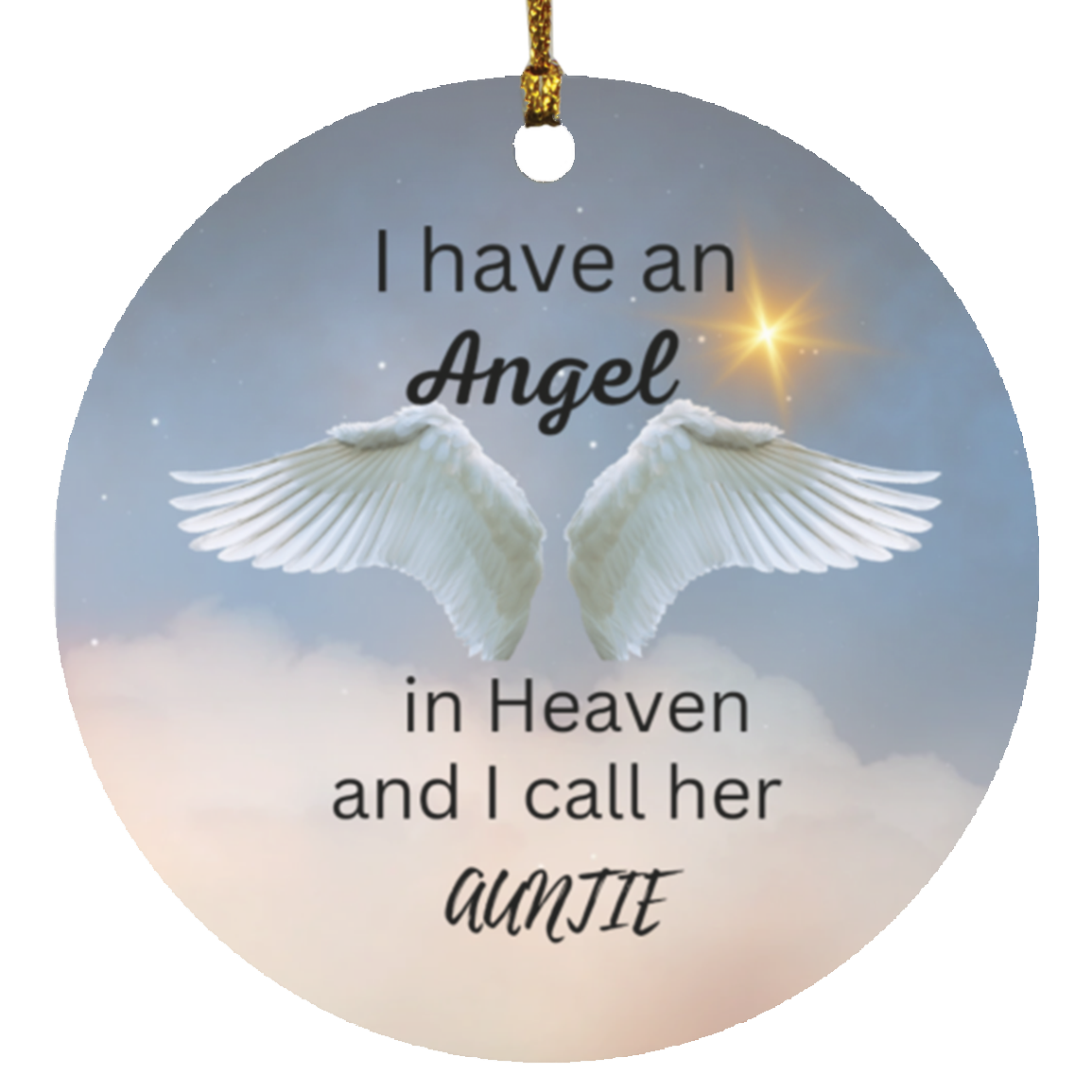 Memorial Christmas Circle Ornaments