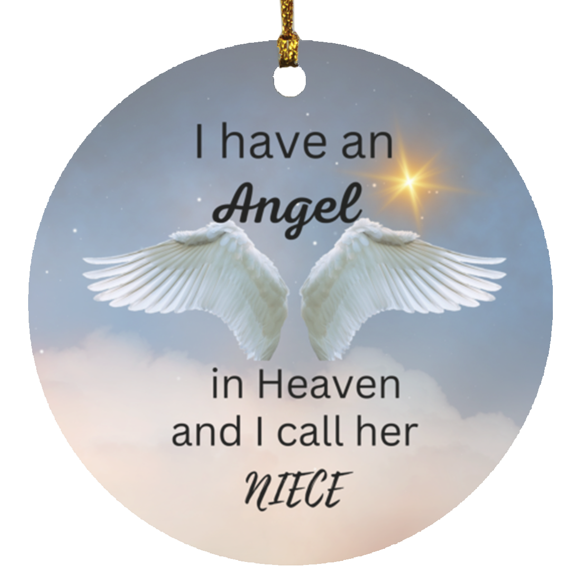 Memorial Christmas Circle Ornaments