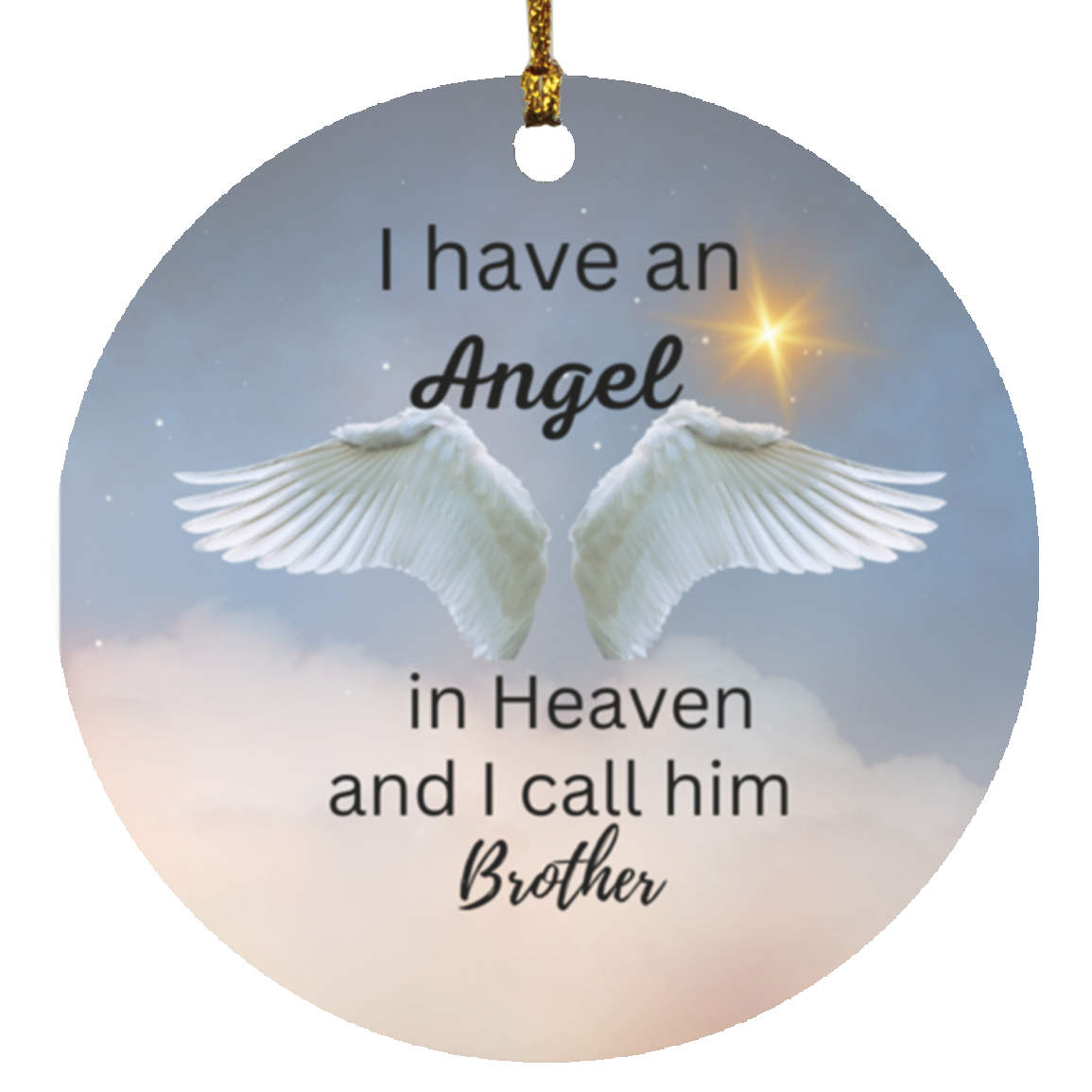 Memorial Christmas Circle Ornaments