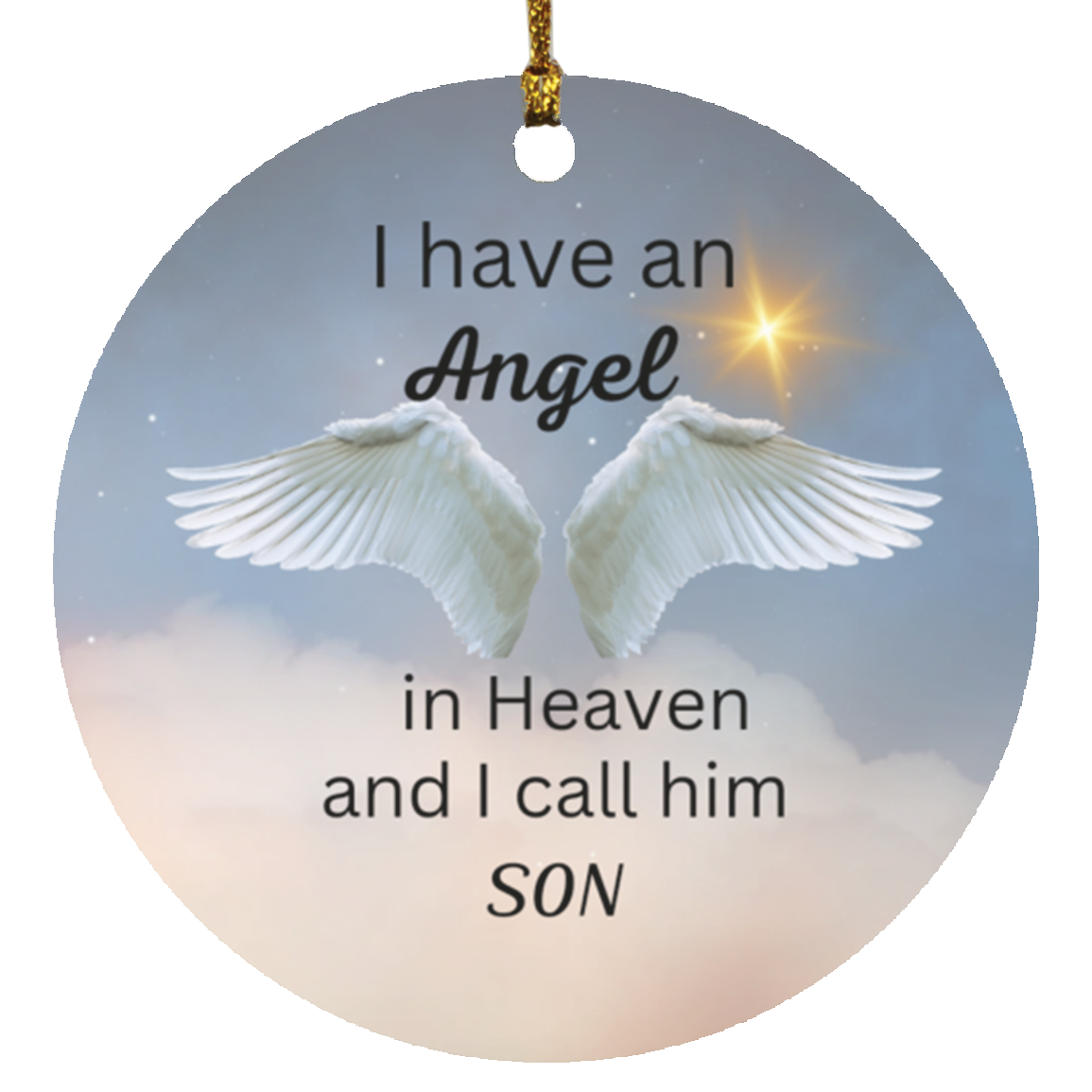 Memorial Christmas Circle Ornaments