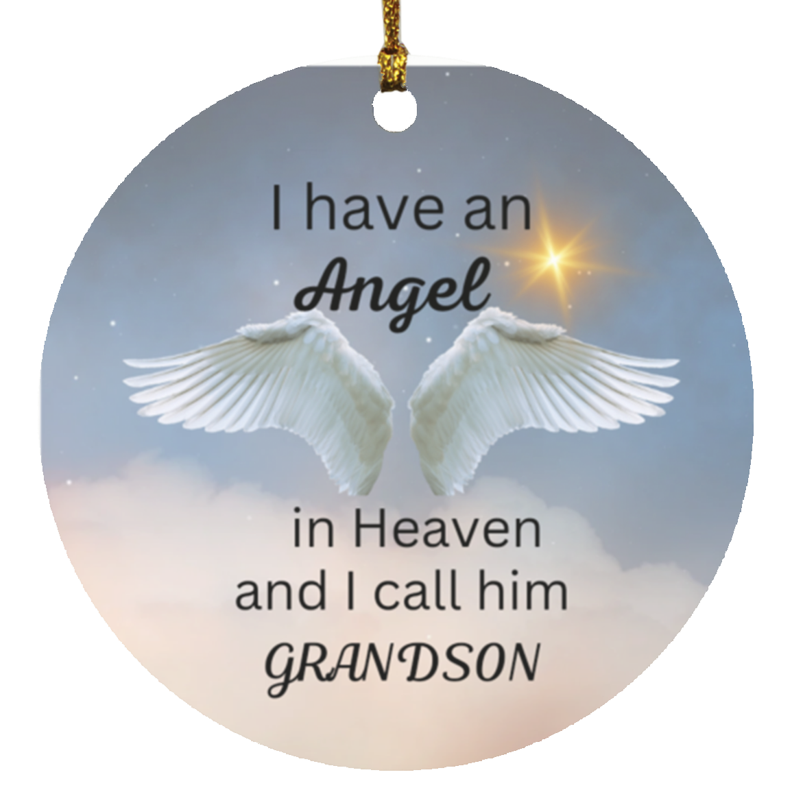Memorial Christmas Circle Ornaments