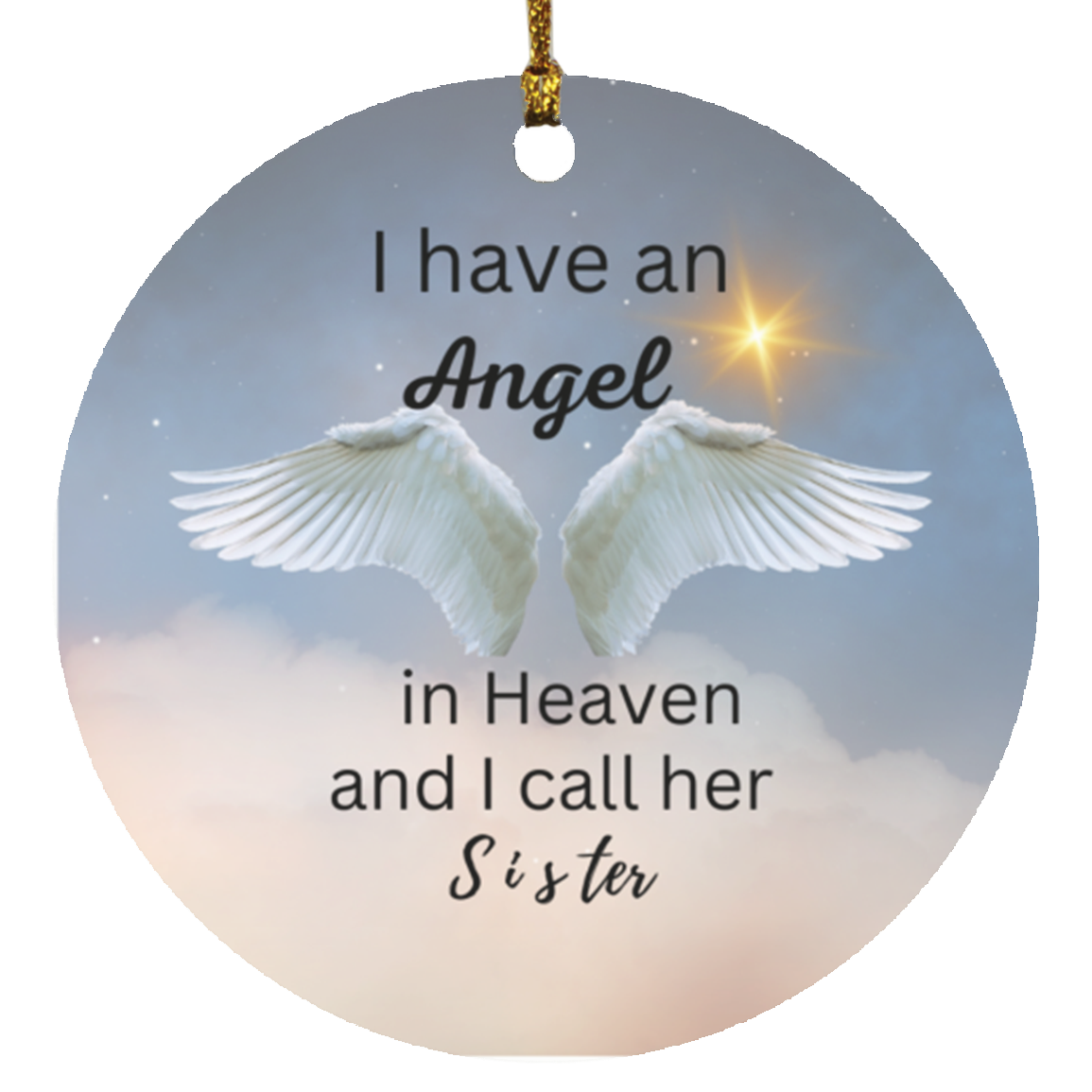 Memorial Christmas Circle Ornaments
