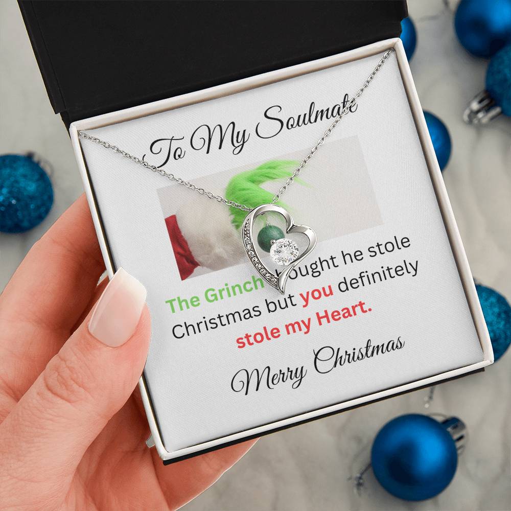 Beautiful Silver Heart- Shaped Necklace