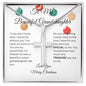 Granddaughter Stainless Cross Necklace for Christmas