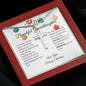 Granddaughter Stainless Cross Necklace for Christmas