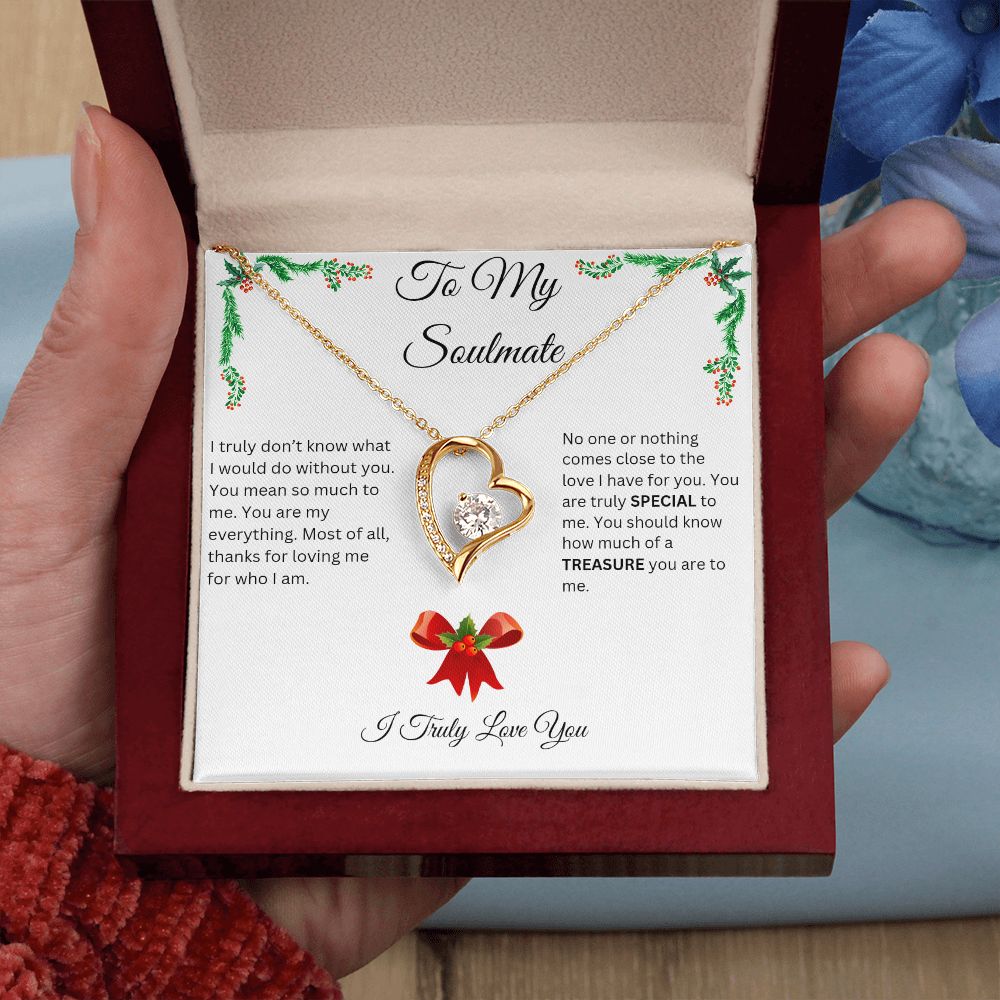Forever Necklace for Soulmate for Christmas- I Truly Love You