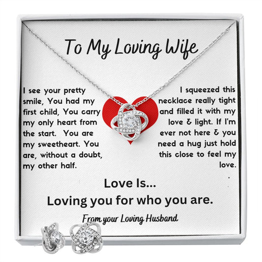 Love Knot Necklace & Earrings