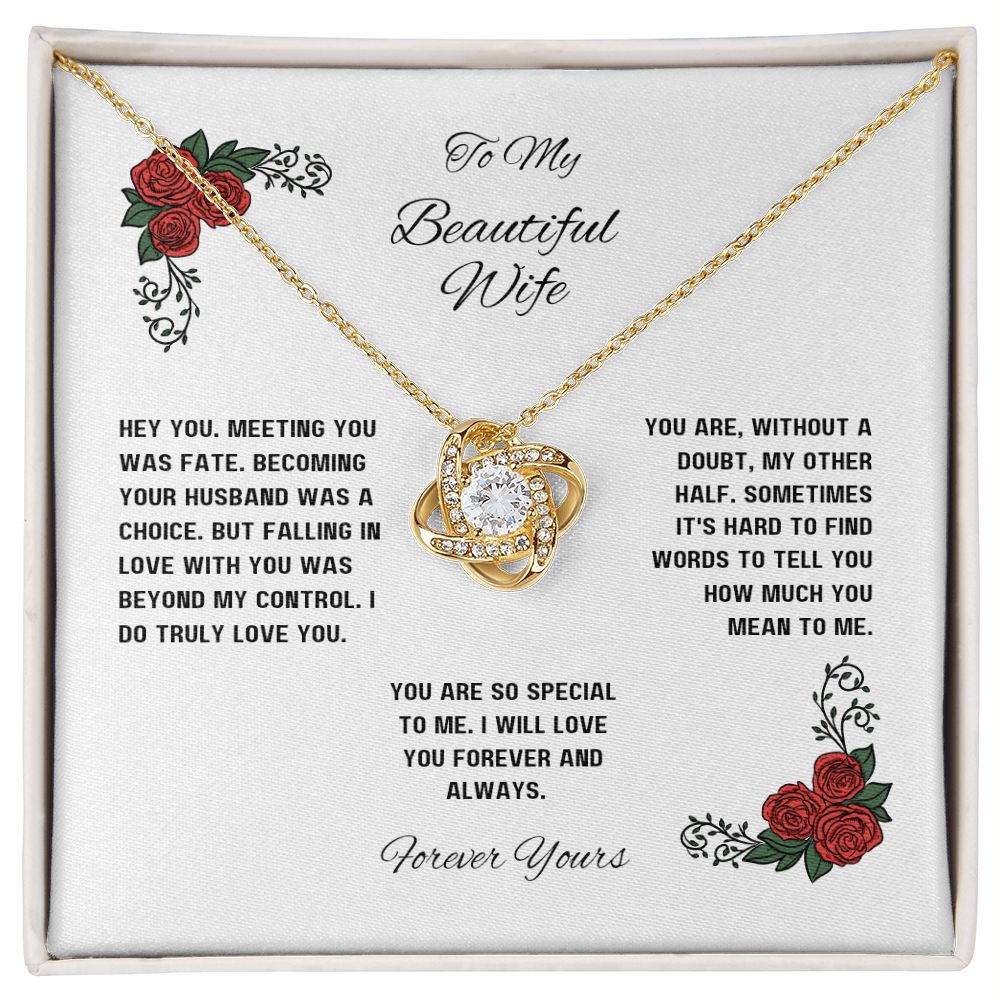 Love Knot Necklace for Wife