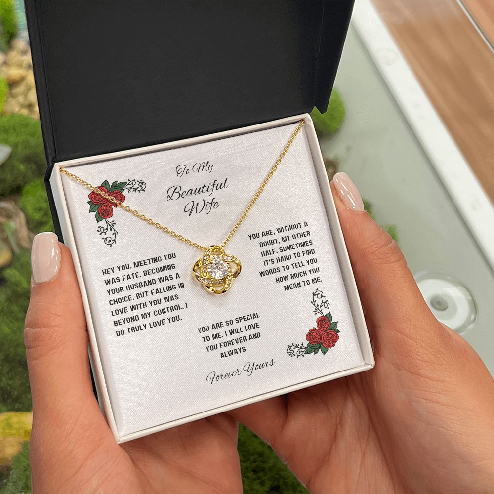 Love Knot Necklace for Wife