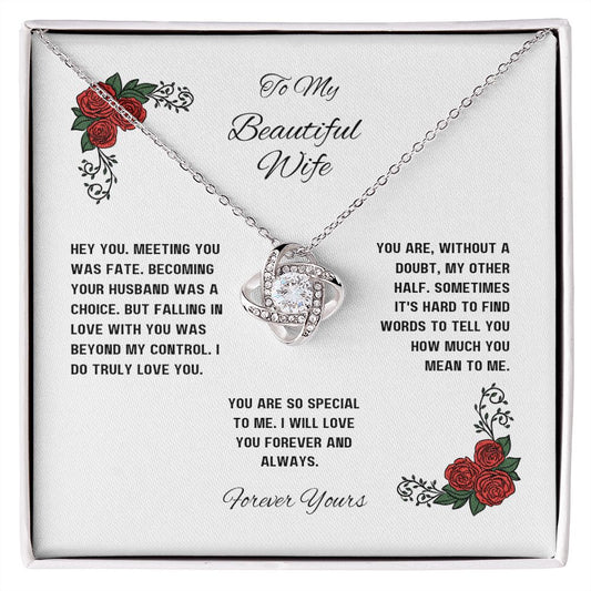 Love Knot Necklace for Wife