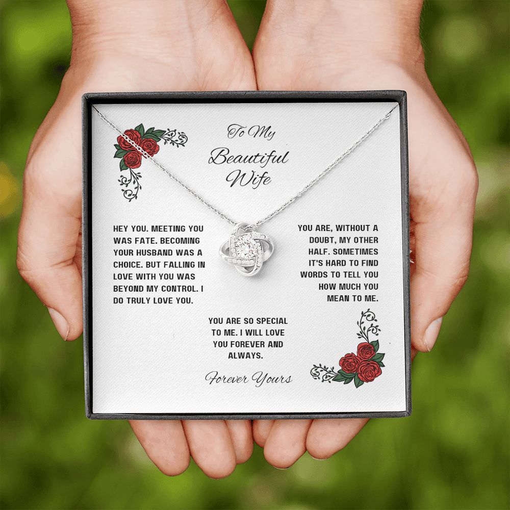 Love Knot Necklace for Wife