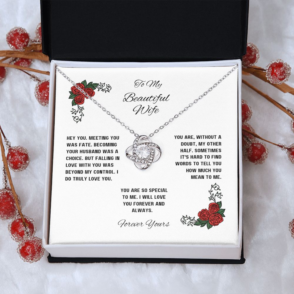 Love Knot Necklace for Wife