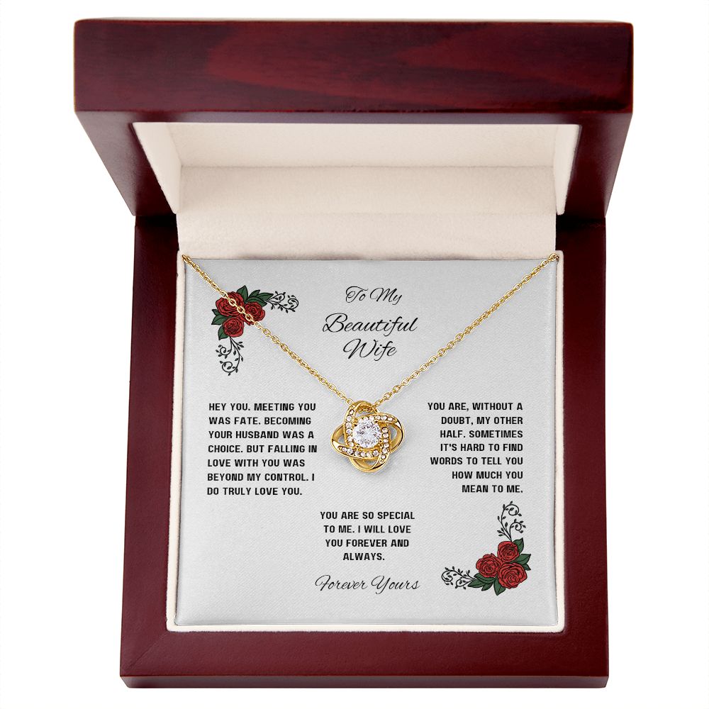 Love Knot Necklace for Wife
