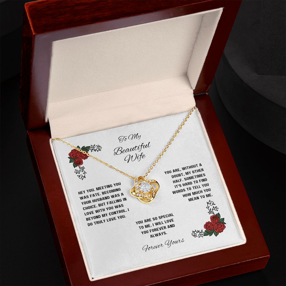 Love Knot Necklace for Wife