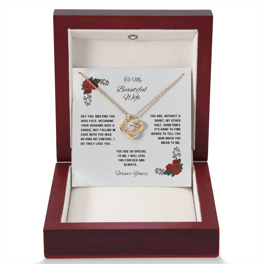 Love Knot Necklace for Wife