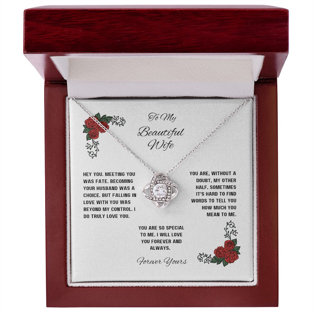 Love Knot Necklace for Wife