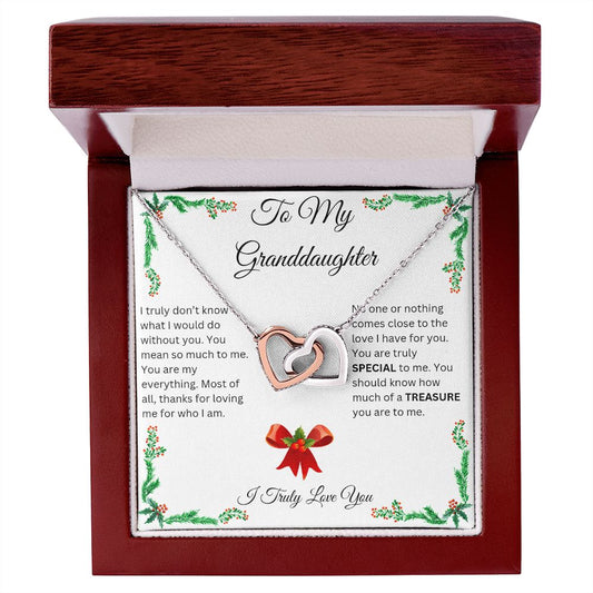 Interlocking Heart Necklace -Granddaughter