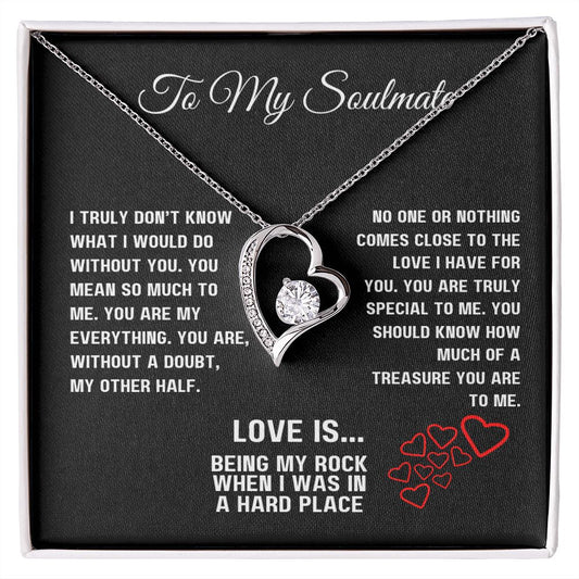 Forever Love Necklace - Love is..Soulmate