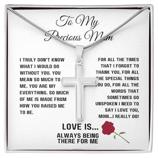 Stainless Cross Necklace for Mom