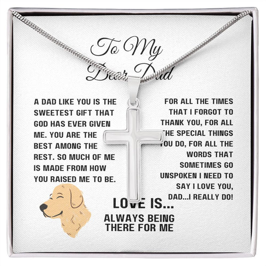 Stainless Cross Necklace for DAD