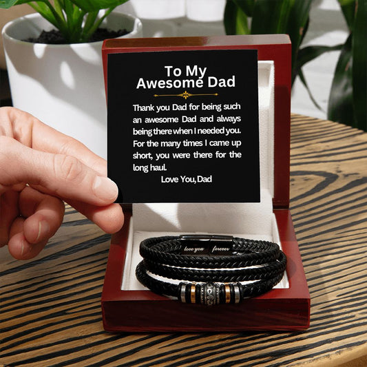 Love You Forever Bracelet for DAD