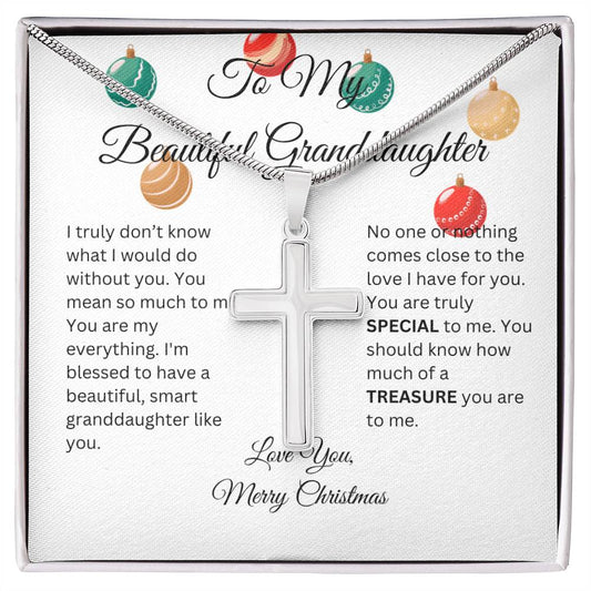 Beautiful Christmas Cross for Granddaughter