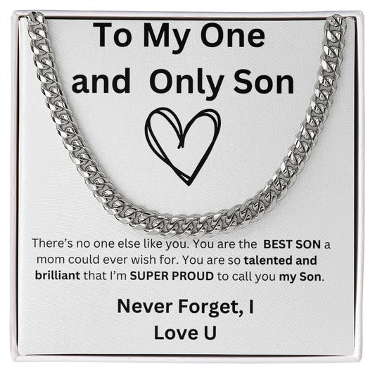 Only Son Heart Chain Necklace