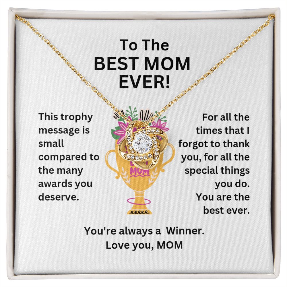 Best Mom - Love Knot Necklace