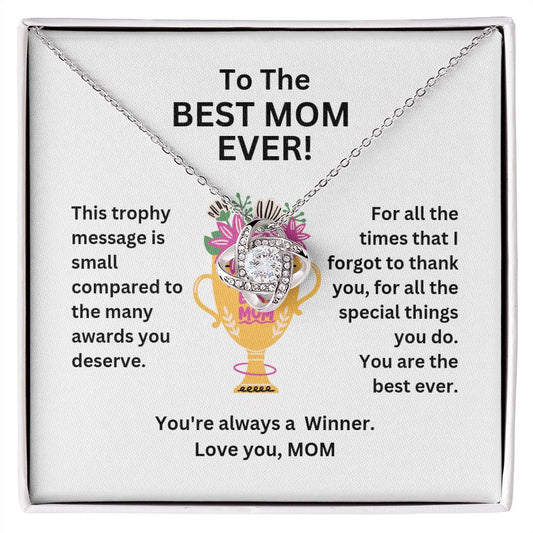 Best Mom - Love Knot Necklace